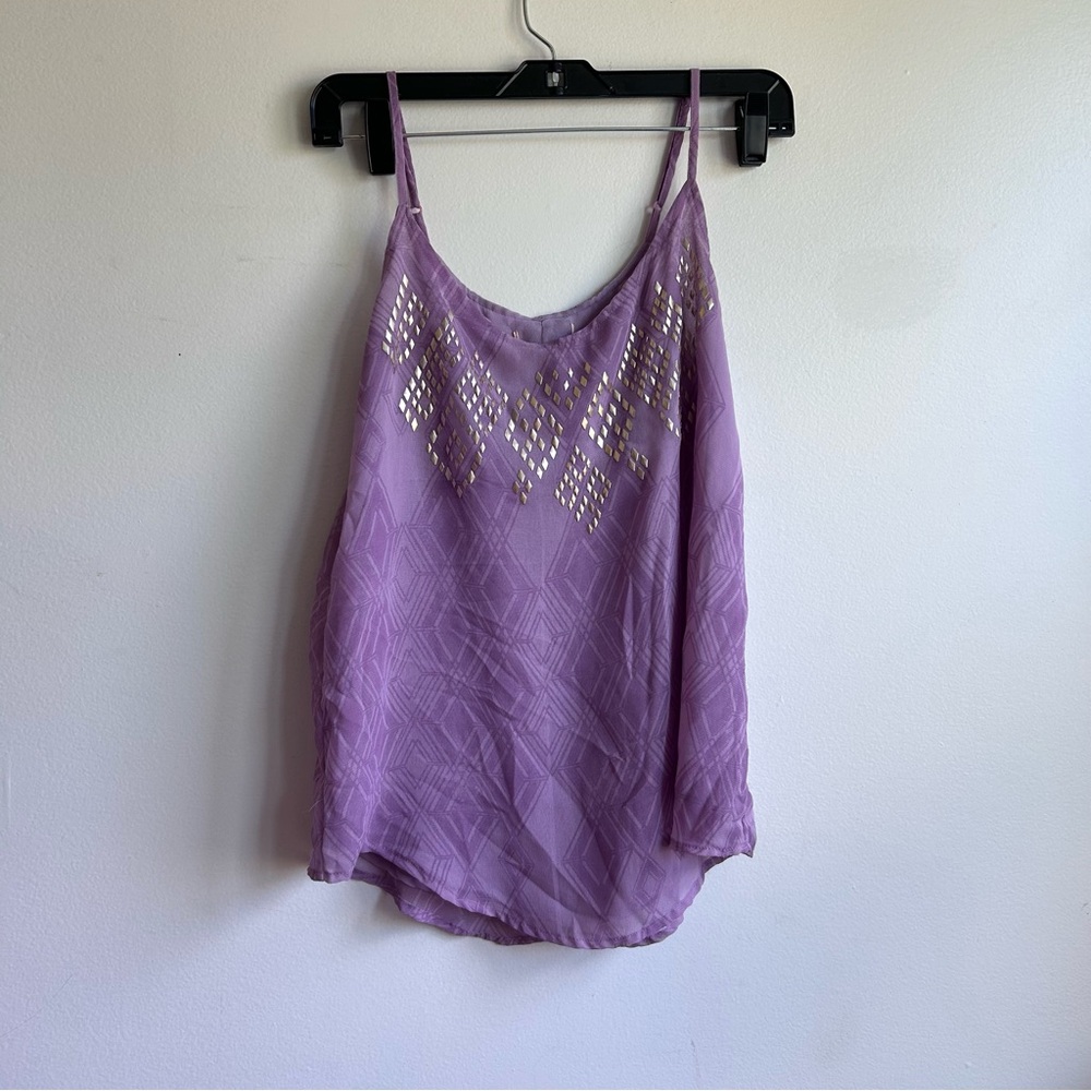 Lavender Beaded Spaghetti-Strap Women’s Camisole